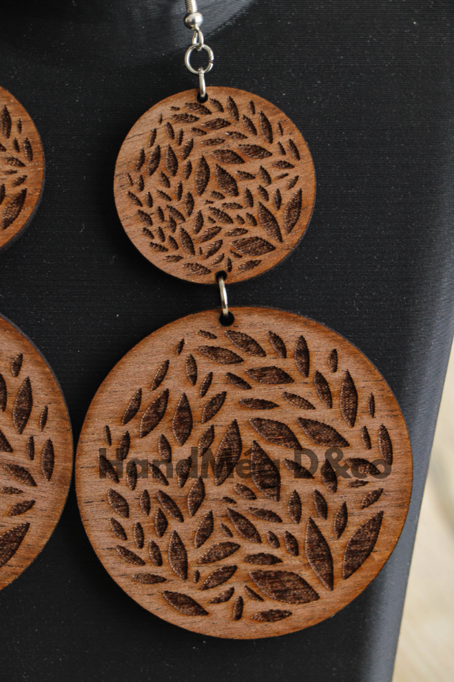 Boucles d'oreilles Double rond